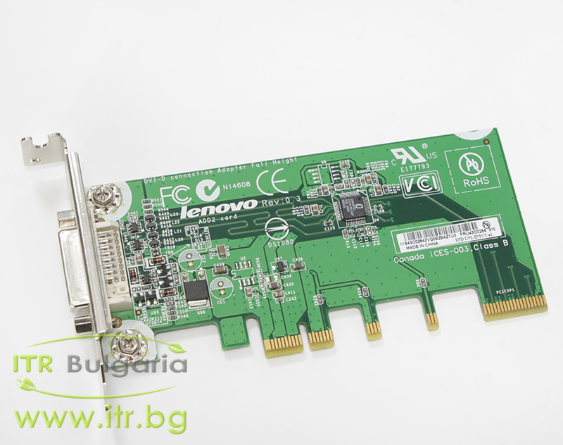 Lenovo ADD2 Card А клас  PCI-E Low Profile 43C0258 DVI for PC
