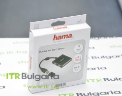 Hama 4-Port USB 3.1 Hub with USB-C Adapter