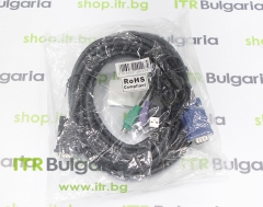 Mixed major brands KVM VGA Male to VGA with USB + 2xPS/2 Male Cable