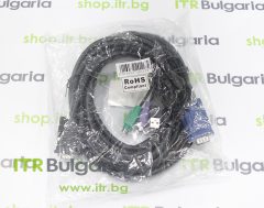 Mixed major brands KVM VGA Male to VGA with USB + 2xPS/2 Male Cable