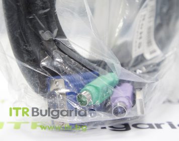 Mixed major brands KVM VGA Male to VGA with USB + 2xPS/2 Male Cable