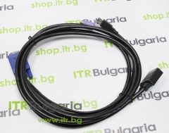 Mixed major brands KVM VGA Male to VGA with USB + PS/2 Male Cable
