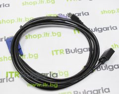 Mixed major brands KVM VGA Male to VGA with USB + PS/2 Male Cable