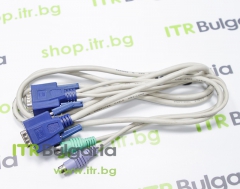Mixed major brands KVM VGA Male to VGA with PS/2 Male Cable