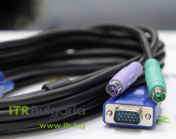 Mixed major brands KVM VGA with PS/2 Male to VGA Female with PS/2 Male Cable