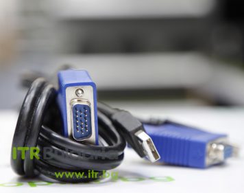 Mixed major brands VGA Male + USB A to VGA Female + USB B Cable
