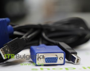 Mixed major brands VGA Male + USB A to VGA Female + USB B Cable