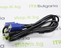 Mixed major brands VGA Female with built in USB to VGA Male Cable