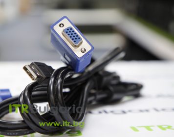 Mixed major brands VGA Female with built in USB to VGA Male Cable