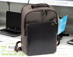 Чанти за лаптопи-HP-Executive-Brown-Backpack-Нов